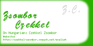 zsombor czekkel business card